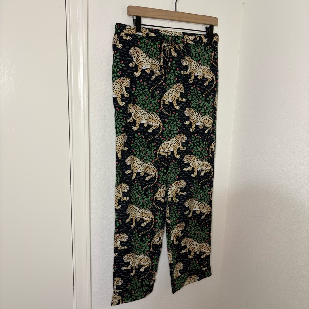 Printfresh Black and Cream Leopard Print Pants - Picture 2 of 13
